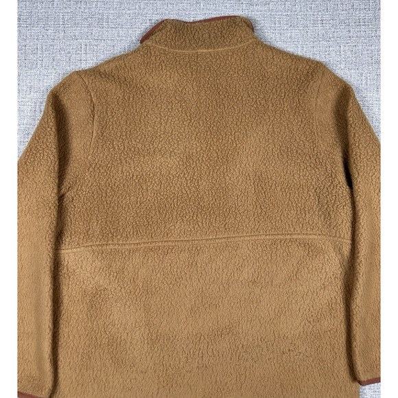 Patagonia Retro Pile Marsupial Nest Brown w/ Pink Zipper Puller Womens XL - Picture 7 of 10